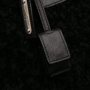 Saint Laurent Black Large Shearling Sac de Jour Satchel 7