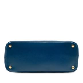 Prada Blue Saffiano Lux Parabole Tote 3