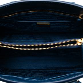 Prada Blue Saffiano Lux Parabole Tote 4