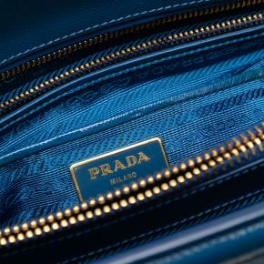 Prada Blue Saffiano Lux Parabole Tote 5