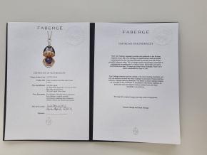 Fabergé Limited Edition Egg Pendant  Palais Tsarskoye Selo Blue John 7