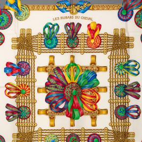 Hermes Les Rubans du Cheval Silk Scarf 90 2