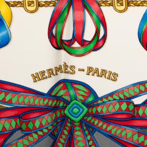 Hermes Les Rubans du Cheval Silk Scarf 90 3