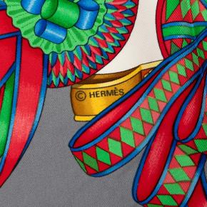 Hermes Les Rubans du Cheval Silk Scarf 90 4