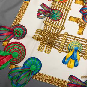 Hermes Les Rubans du Cheval Silk Scarf 90 7