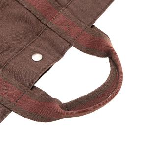 Hermes Brown Canvas and Leather Fourre Tout MM 12