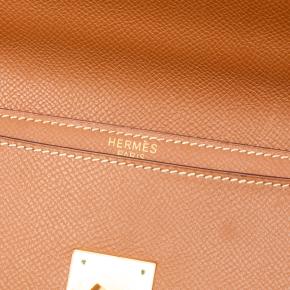 Hermes Tan Epsom Kelly Depeches 38 6