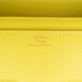Hermes Lime Evercolor Constance Wallet To Go 6