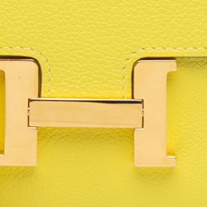 Hermes Lime Evercolor Constance Wallet To Go 7