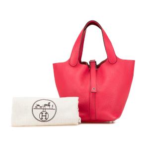 Hermes Pink Clemence Picotin Lock 18 11
