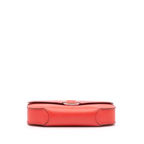 Hermes Rouge Tomate Epsom Cherche Midi Clutch 22 3