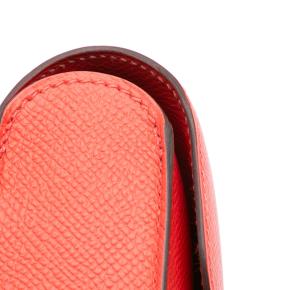 Hermes Rouge Tomate Epsom Cherche Midi Clutch 22 9