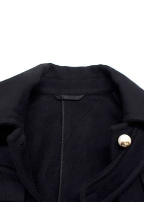 Gucci Black Cape with Floral Embroidery 2