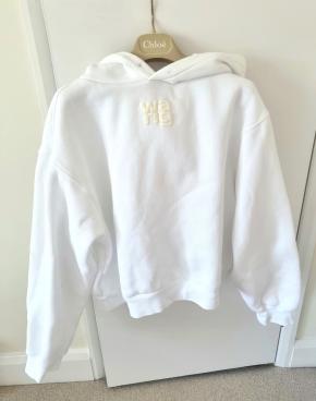 Alexander Wang White Hooded Sweatshirt 2