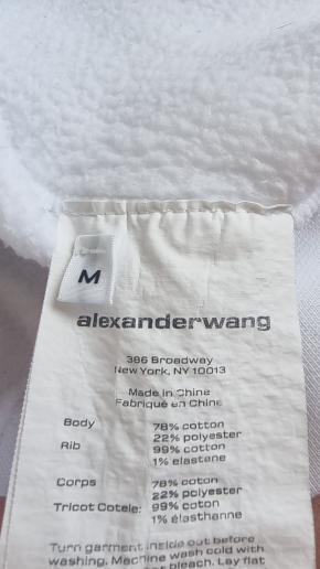Alexander Wang White Hooded Sweatshirt 7
