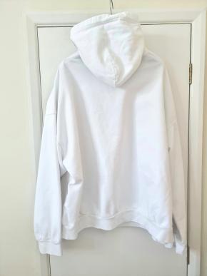 Balenciaga White Cotton Hoodie 5