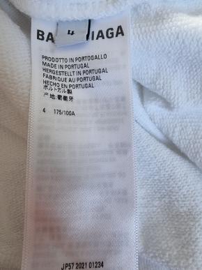 Balenciaga White Cotton Hoodie 8