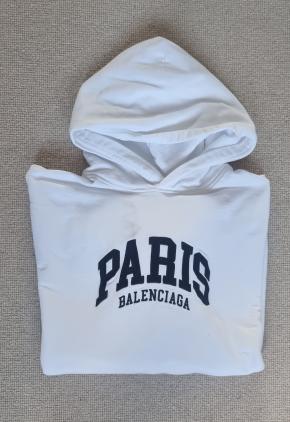 Balenciaga White Cotton Hoodie 6