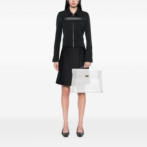 Hermes Transparent Vinyl Souvenir De L Exposition Kelly Handbag 3