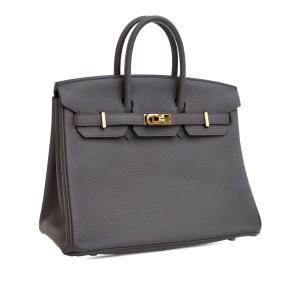 Hermes Etain Togo Birkin Retourne 25 2