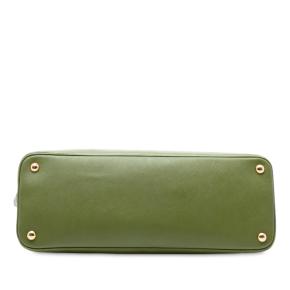Prada Green Large Saffiano Lux Promenade Satchel 3