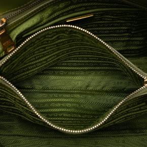 Prada Green Large Saffiano Lux Promenade Satchel 4