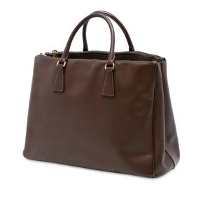 Prada Brown Large Saffiano Lux Galleria Double Zip Tote 2