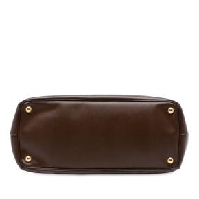Prada Brown Large Saffiano Lux Galleria Double Zip Tote 3