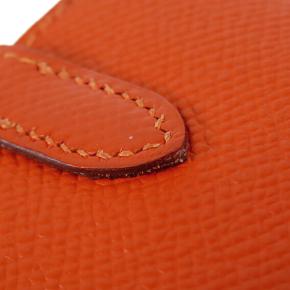 Hermes Orange Epsom Kelly Longue Wallet 11
