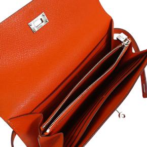 Hermes Orange Epsom Kelly Longue Wallet 3