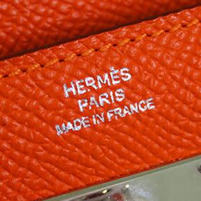 Hermes Orange Epsom Kelly Longue Wallet 4