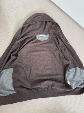 Brunello Cucinelli Hooded Cashmere Sweater/Cardigan 4