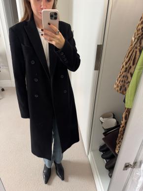 Joseph Black Wool/Cashmere Coat 6