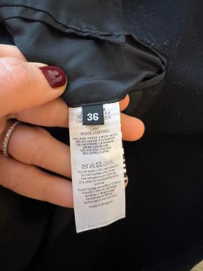 Joseph Black Wool/Cashmere Coat 7