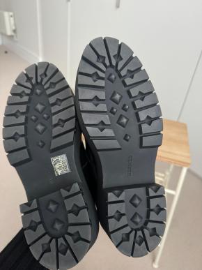 Hermes Black Leather Richelieus Hoxton  Platform Mary Janes 7