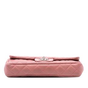 Chanel Classic Pink Lambskin East West Bijoux Chain Single Flap 3