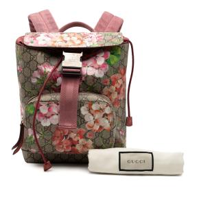 Gucci Small GG Supreme Blooms Single Buckle Backpack 8