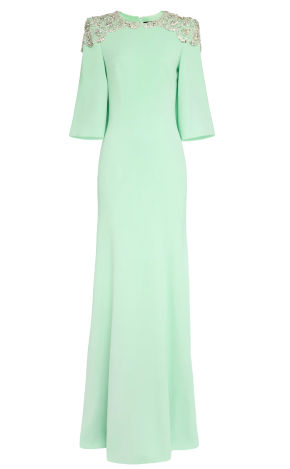 Jenny Packham Daze Minimal Gown Sculpted Sleeves 4