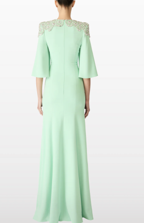 Jenny Packham Daze Minimal Gown Sculpted Sleeves 5