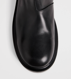 Sandro Zipped Leather Ankle Boots 4