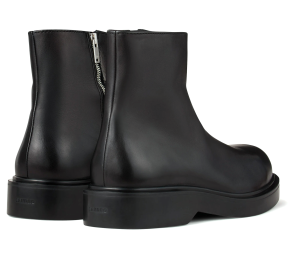 Sandro Zipped Leather Ankle Boots 3