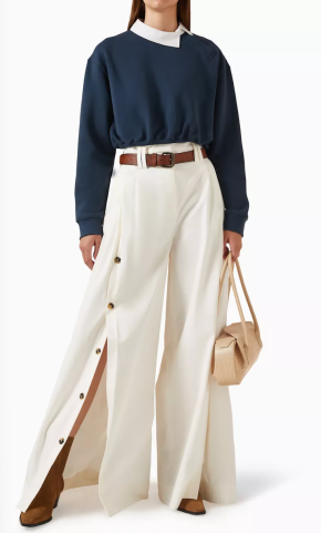 A.W.A.K.E. Mode Asymmetric Rugby Sweatshirt 3