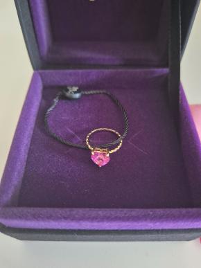 Anabela Chan Lab Grown Mini Pink Sapphire Heart Ring 2