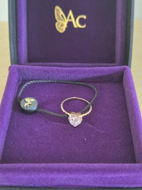 Anabela Chan Mini Lab Diamond Heart Ring 2