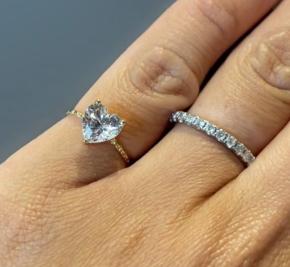 Anabela Chan Mini Lab Diamond Heart Ring 6