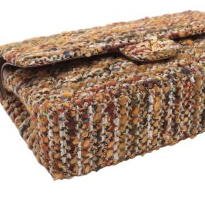 Chanel Multi Medium Classic Tweed Double Flap 7
