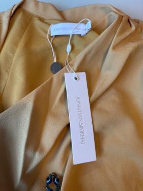 Jonathan Simkhai Yellow Drape Midi Dress 5