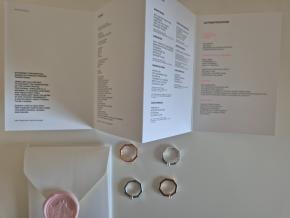 Zuzana Spustova  4 Diamond  Stack Rings US size 4.5 6