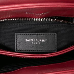 Saint Laurent Dark Red TLoulou oy Matelasse Leather Monogram Crossbody 5