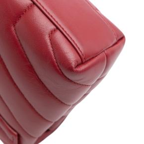 Saint Laurent Dark Red TLoulou oy Matelasse Leather Monogram Crossbody 7